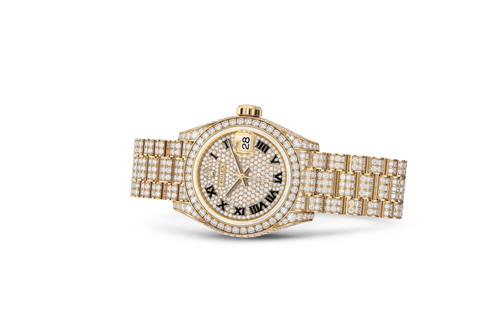 White gold hotsell bust down rolex