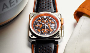 by bell & ross a prototype inspired a racing car|considered with the emergence of the br03 94 aerogt orange