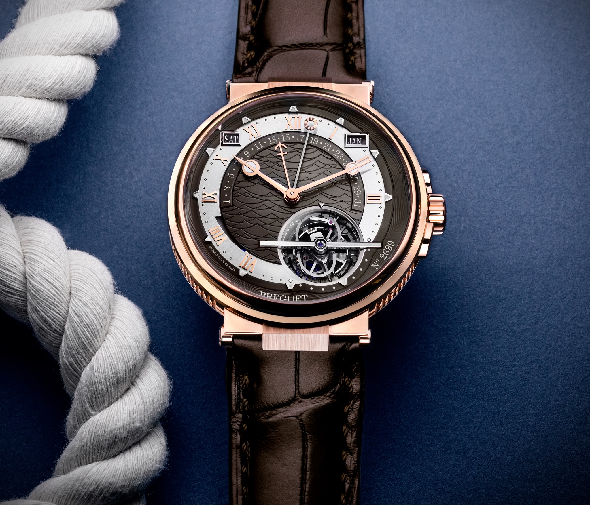 Breguet Marine Tourbillon quation Marchante 5887 Ultrajewels