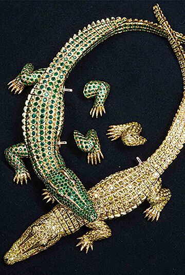 maria felix crocodile necklace