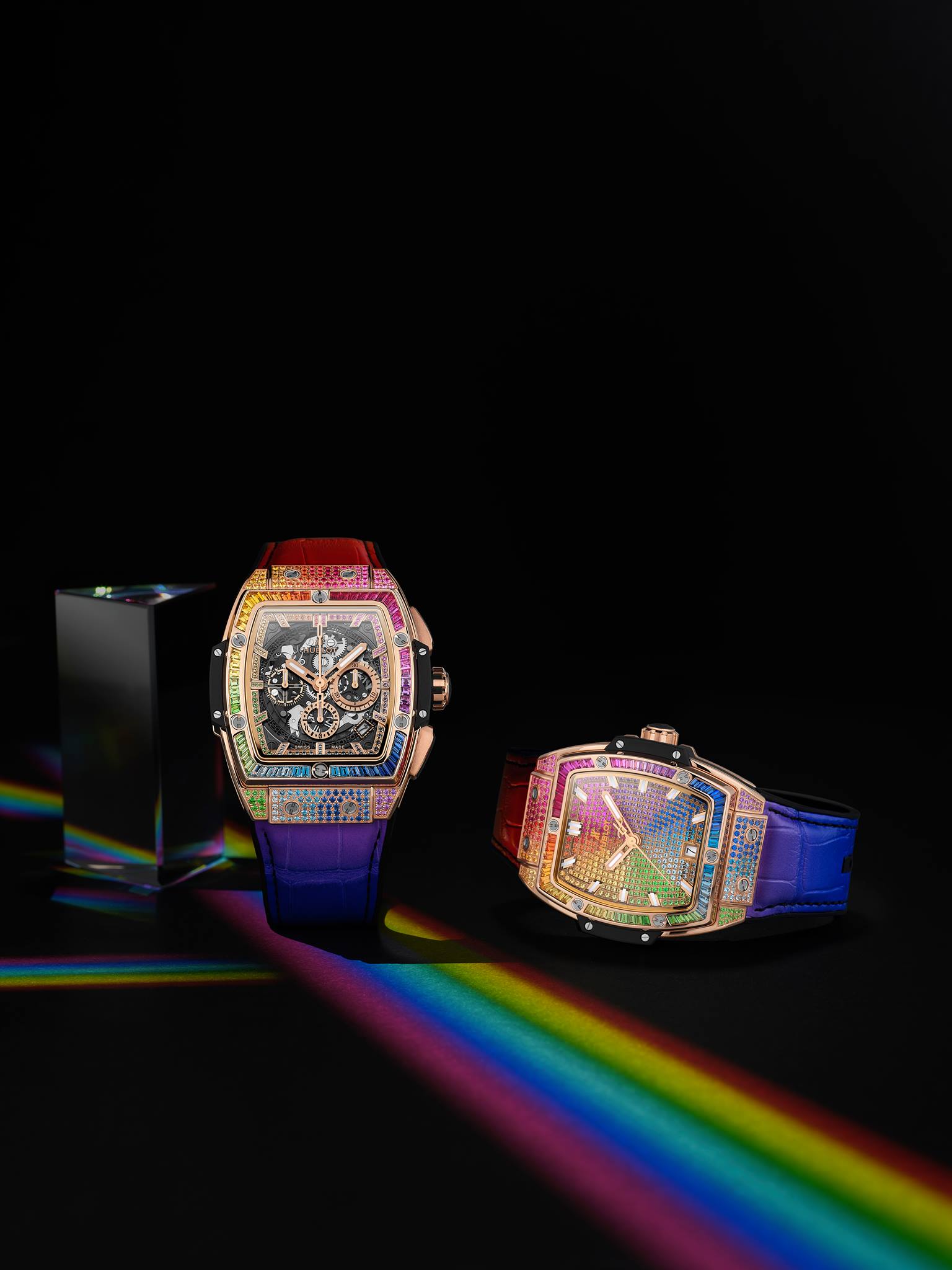 hublot dubai watch week 2020 spirit of big bang rainbow|breitling superocean heritage 57 capsule limited edition e1587061953722|hublot big bang e marc ferrro rainbow|zenith el pimero defy rainbow 2018 5|soonow instant rainbow hyt 2|spirit of big bang king gold rainbow 42 mm 641.ox.0110.lr.0999 main view