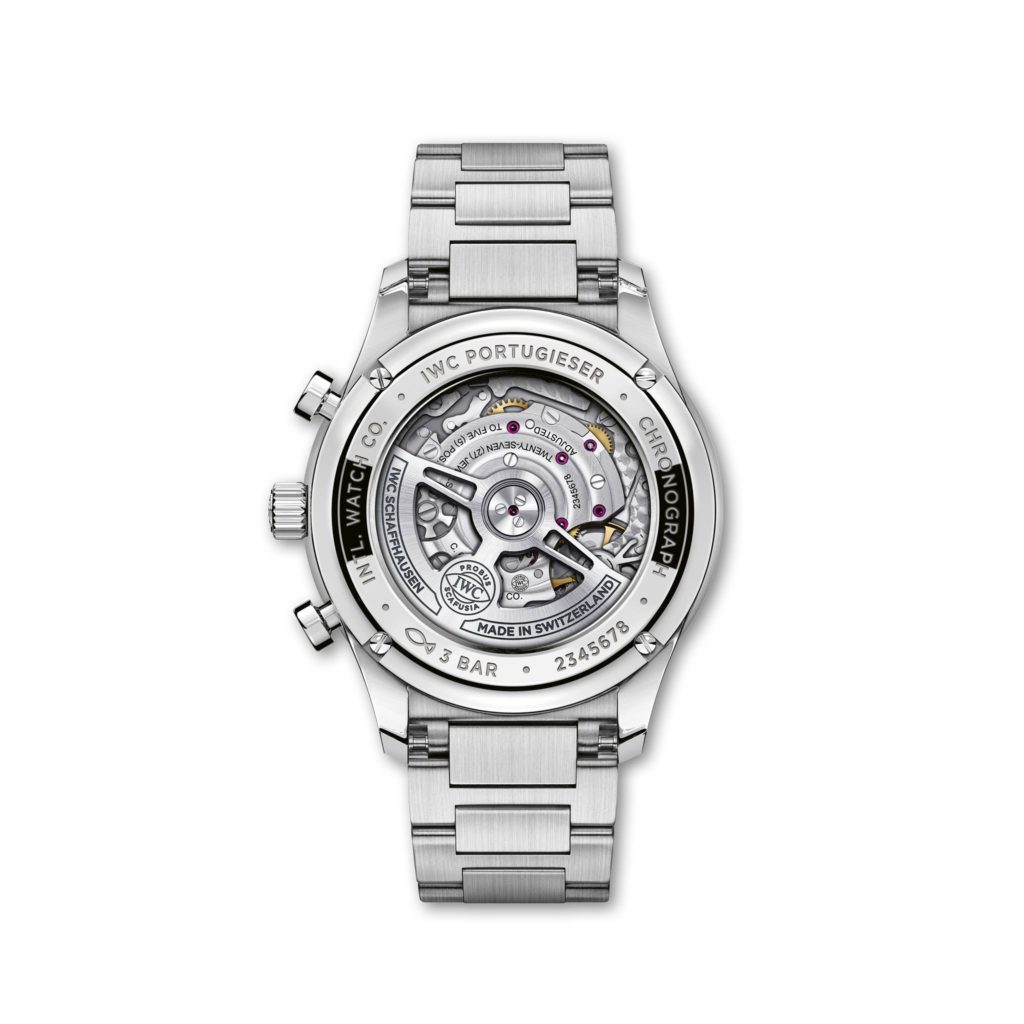 iwc portugieser chronograph acero fondo