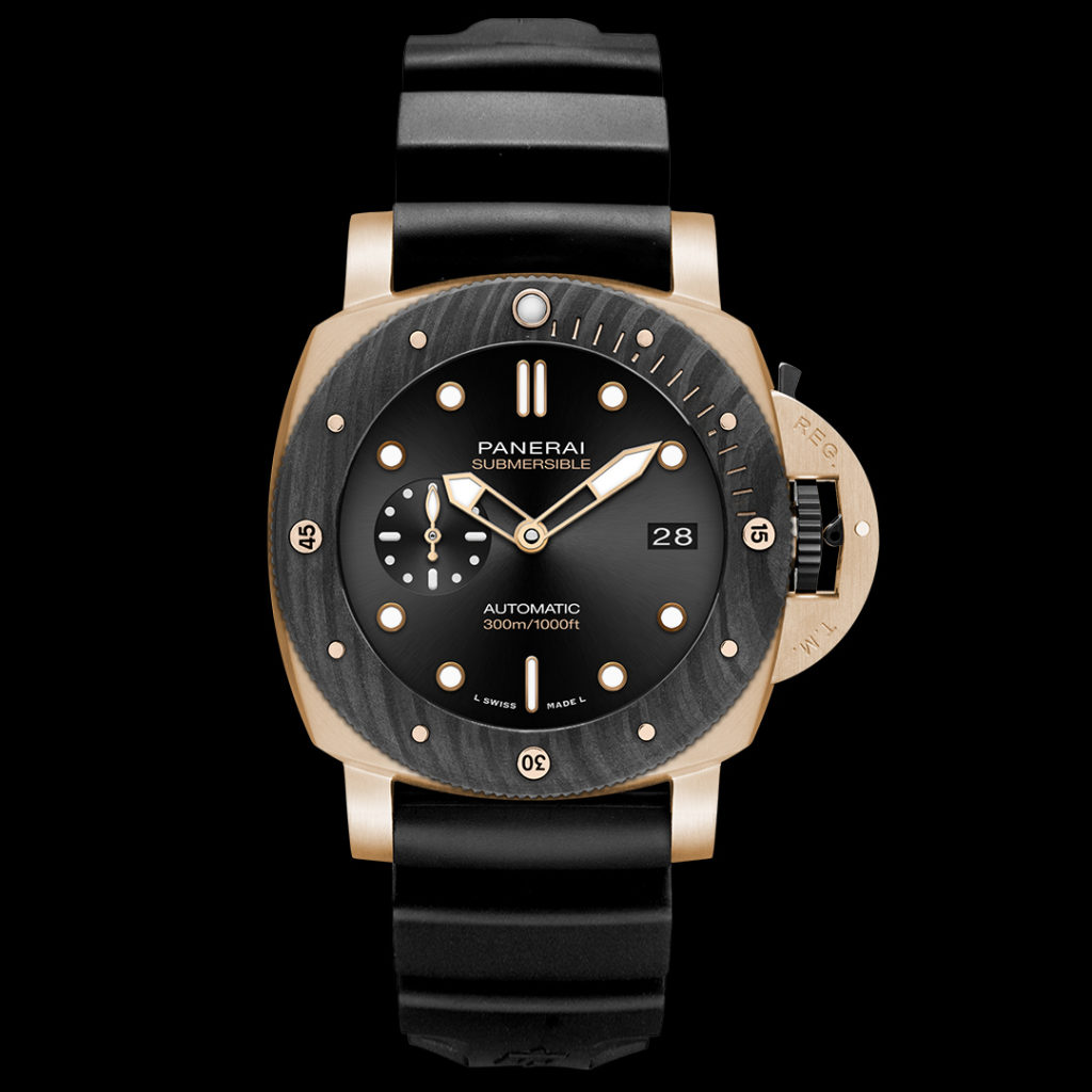 panerai submersible goldtech orocarbo 44 mm 1