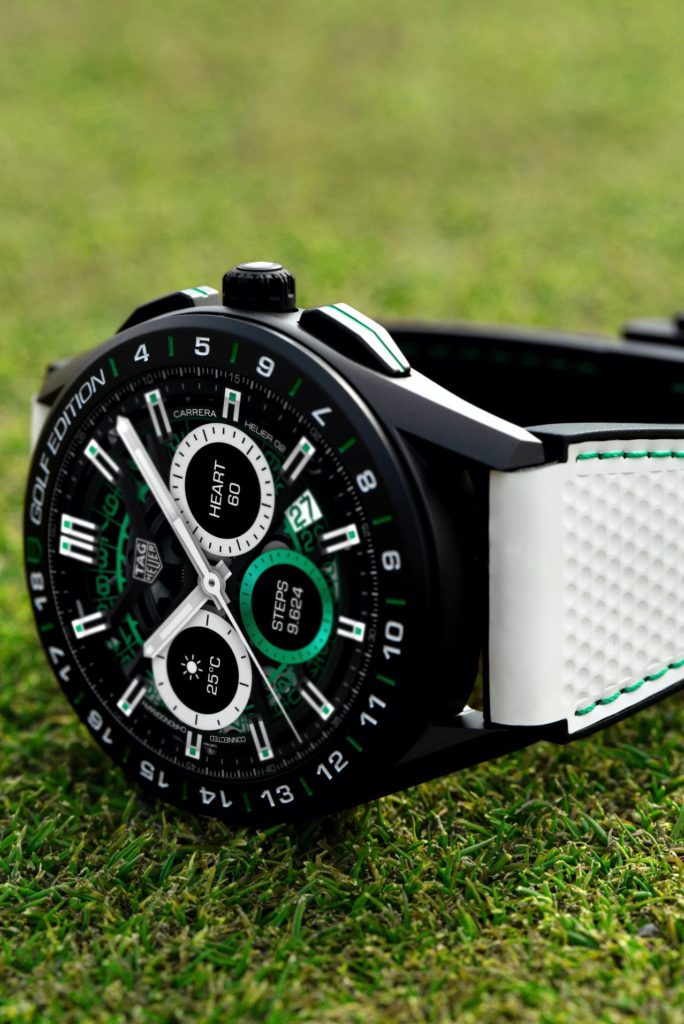tag heuer connected golf edition grass