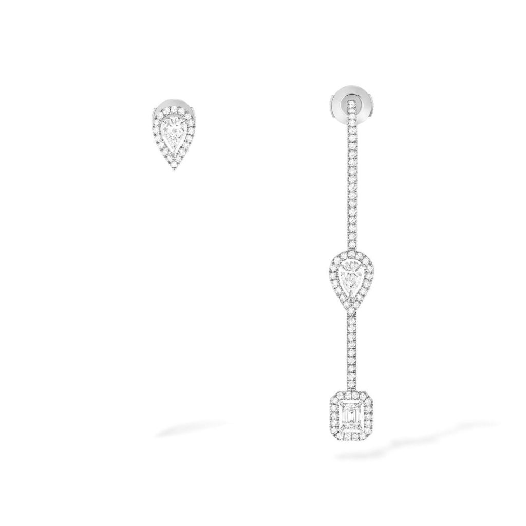messika boucles doreilles my twin barre or blanc diamant 1