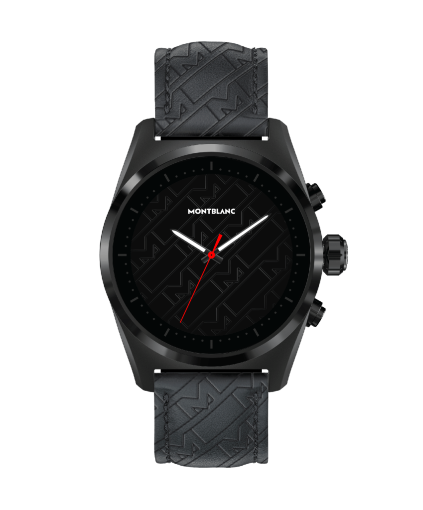 Montblanc Summit Lite Aluminium Black and Leather Strap x Montblanc Ultra-Black collection_2150261