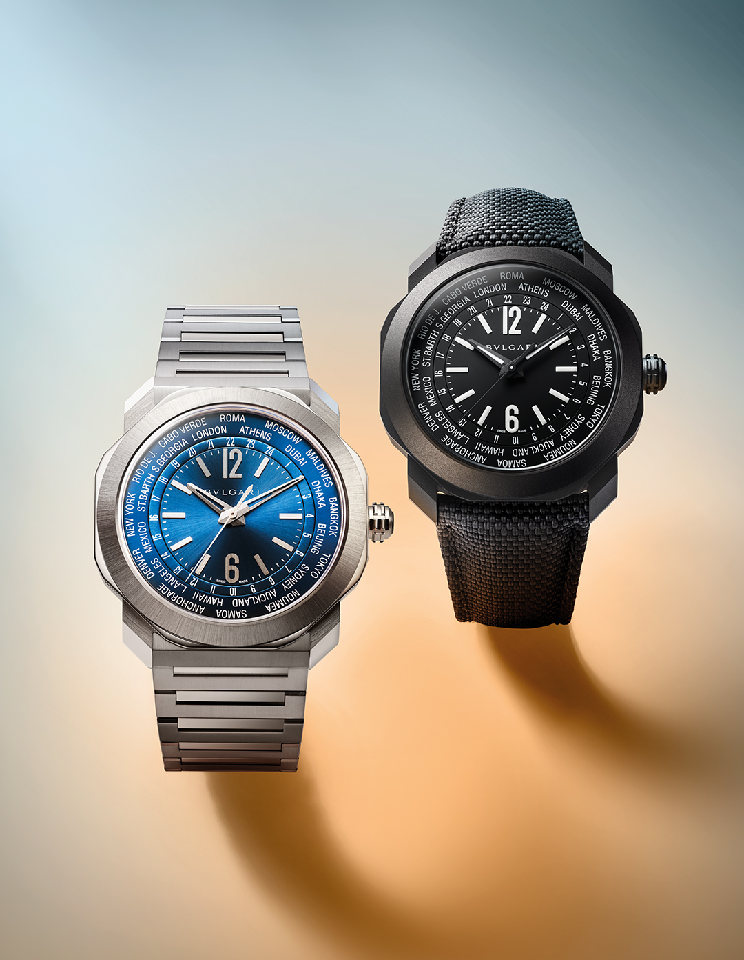 BVLGARI OCTO ROMA WORLDTIMER