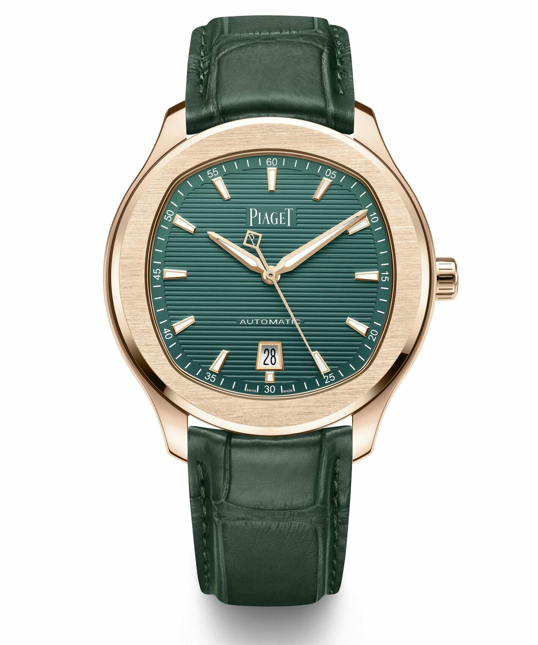 Piaget Polo Date Green Side front