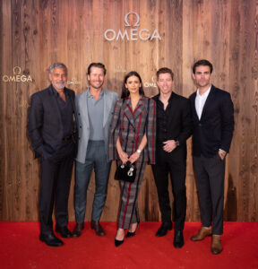 Omega European Masters 2022 George Clooney Glen Powell Nina Dobrev Shaun White Paul Wesley