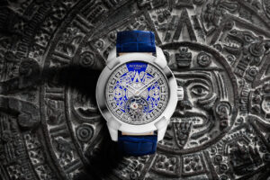 Jacob Co Pioneer Aztec Calendar blue calendario