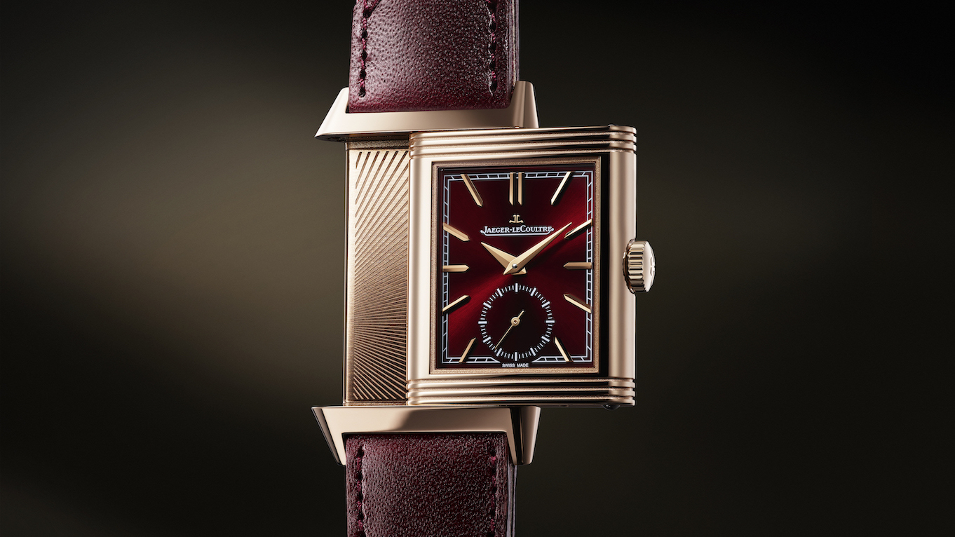 Jaeger LeCoultre reverso small seconds burgundy