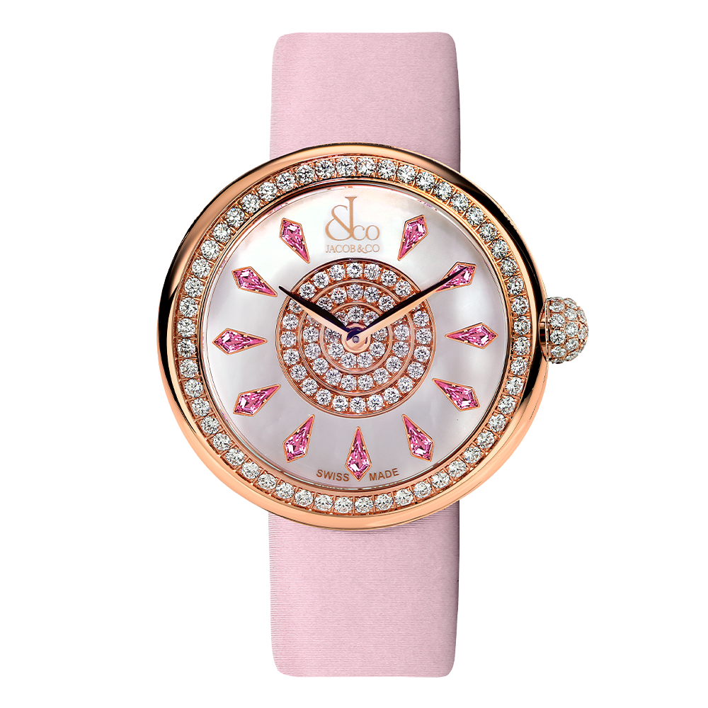 BRILLIANT ONE ROW PINK SAPPHIRES 38MM