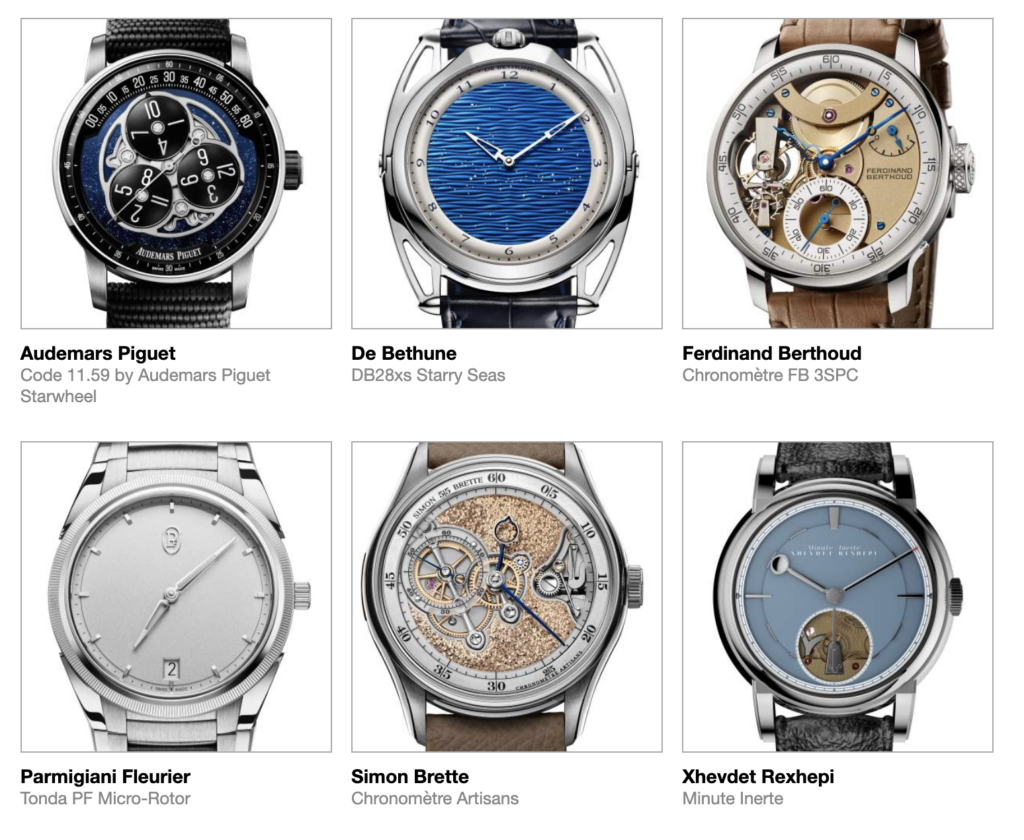 Estos son los nominados a los mejores relojes del año, GPHG 2023