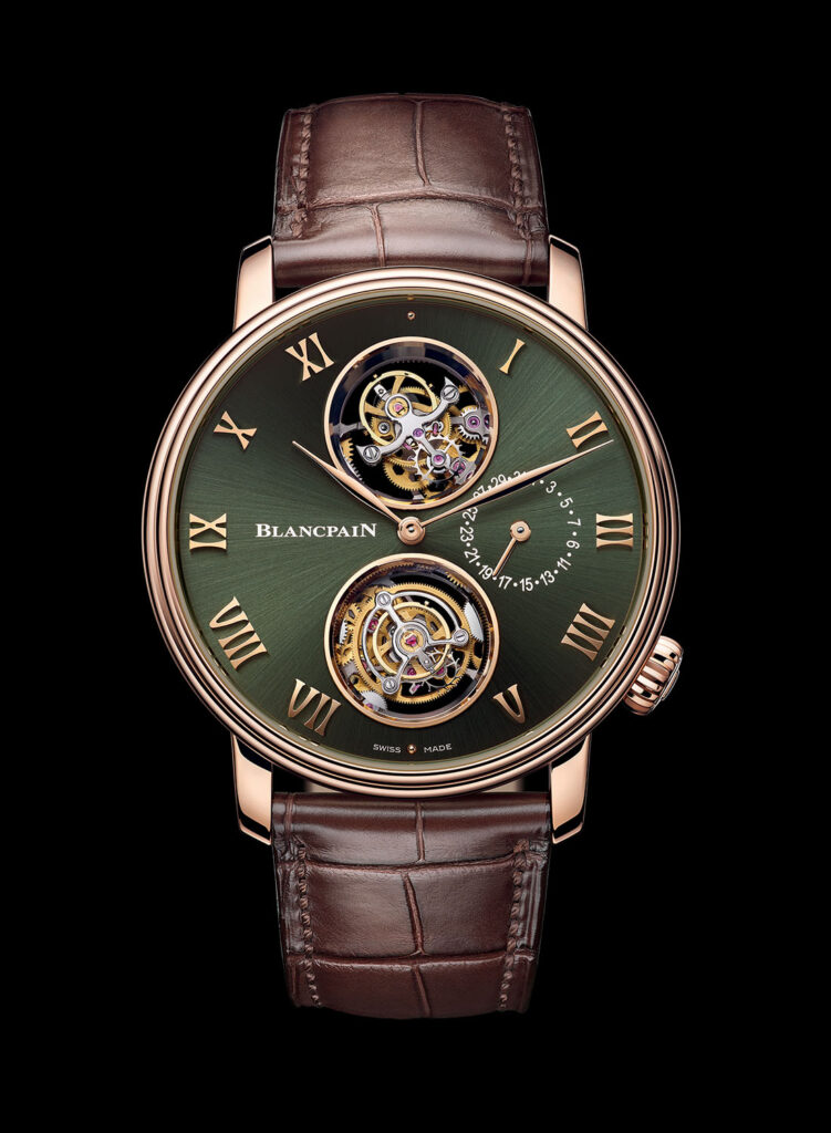 La colección Blancpain Villeret viste de verde a cuatro de sus relojes estelares