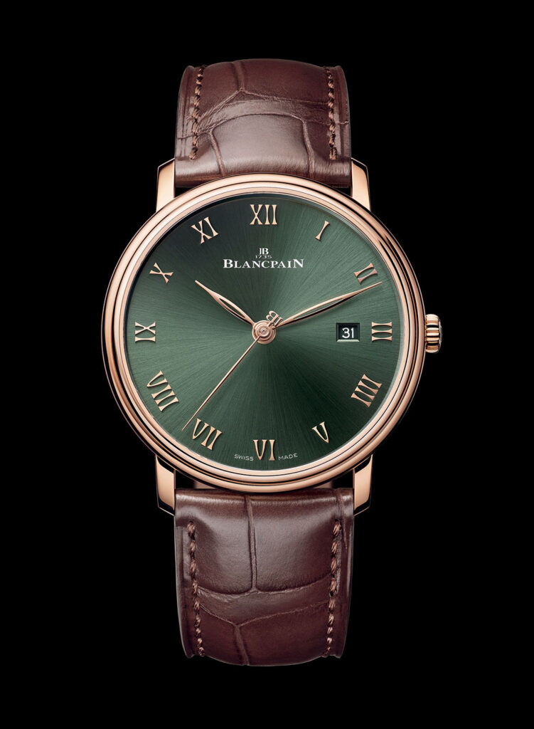 La colección Blancpain Villeret viste de verde a cuatro de sus relojes estelares