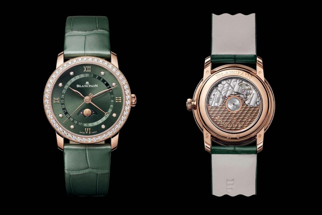 La colección Blancpain Villeret viste de verde a cuatro de sus relojes estelares