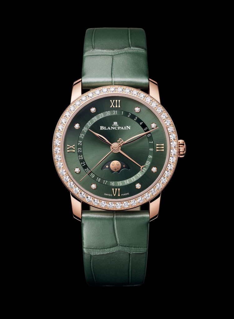 La colección Blancpain Villeret viste de verde a cuatro de sus relojes estelares