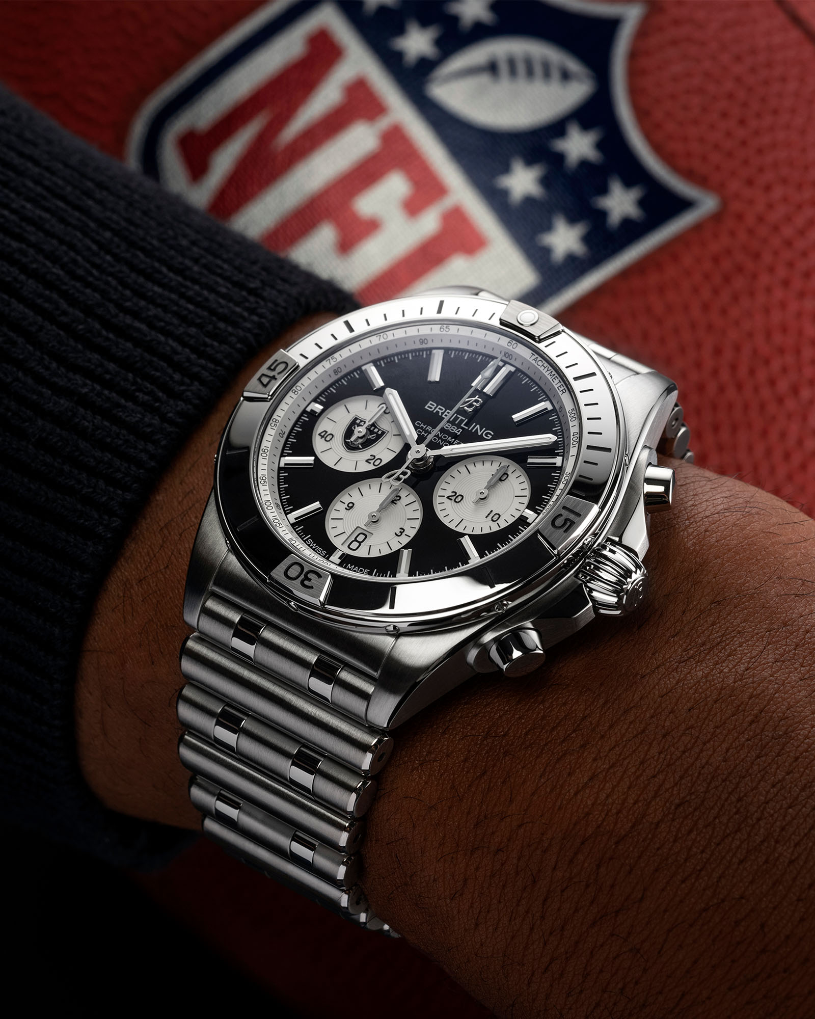 Breitling presentó 32 relojes de Edición Limitada para los equipos de la NFL