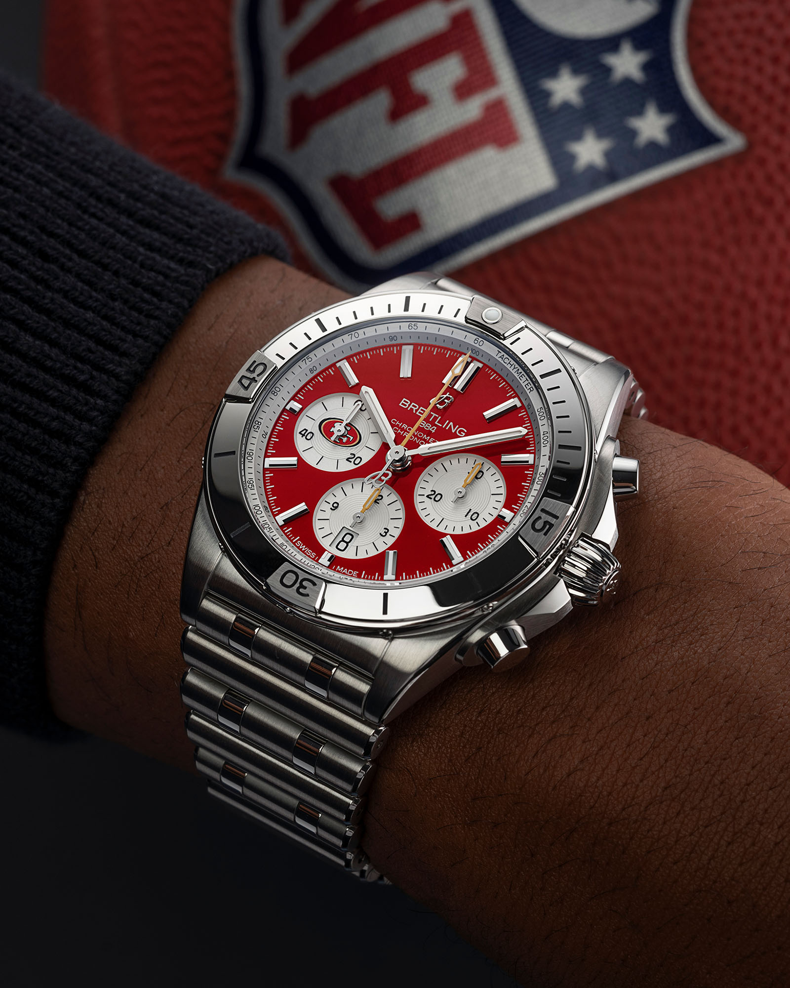 Breitling presentó 32 relojes de Edición Limitada para los equipos de la NFL