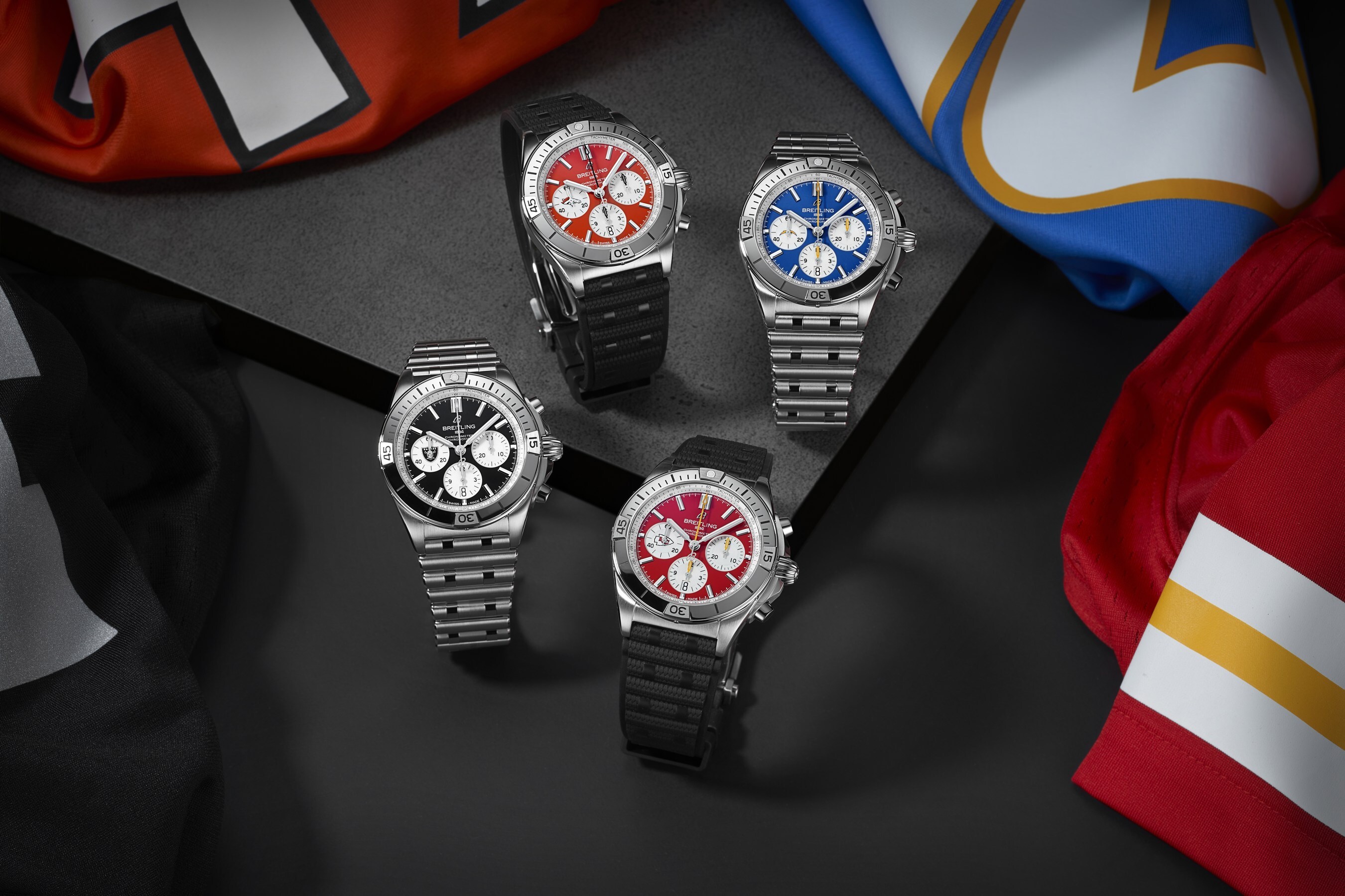 Breitling presentó 32 relojes de Edición Limitada para los equipos de la NFL