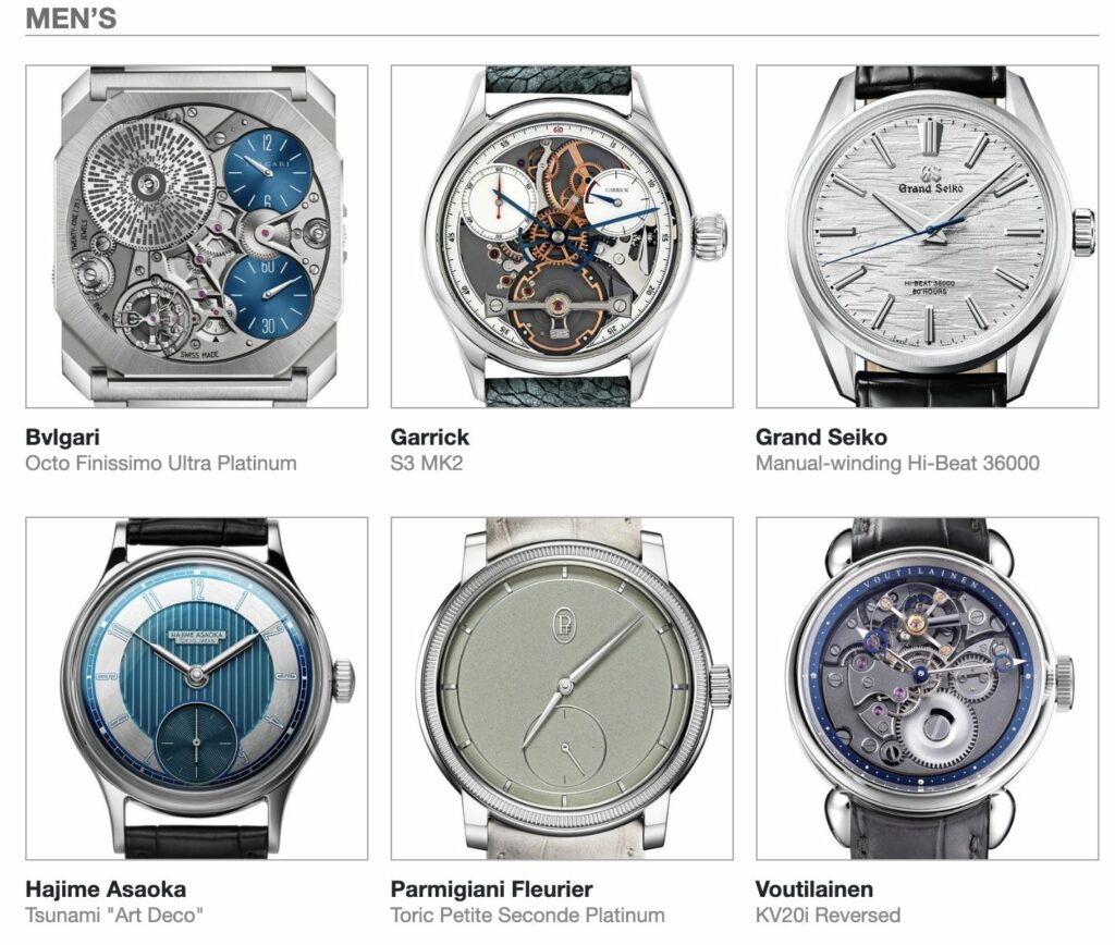 Estos son los nominados a los mejores relojes del año 2024 por el Grand Prix d'Horlogerie de Genève 