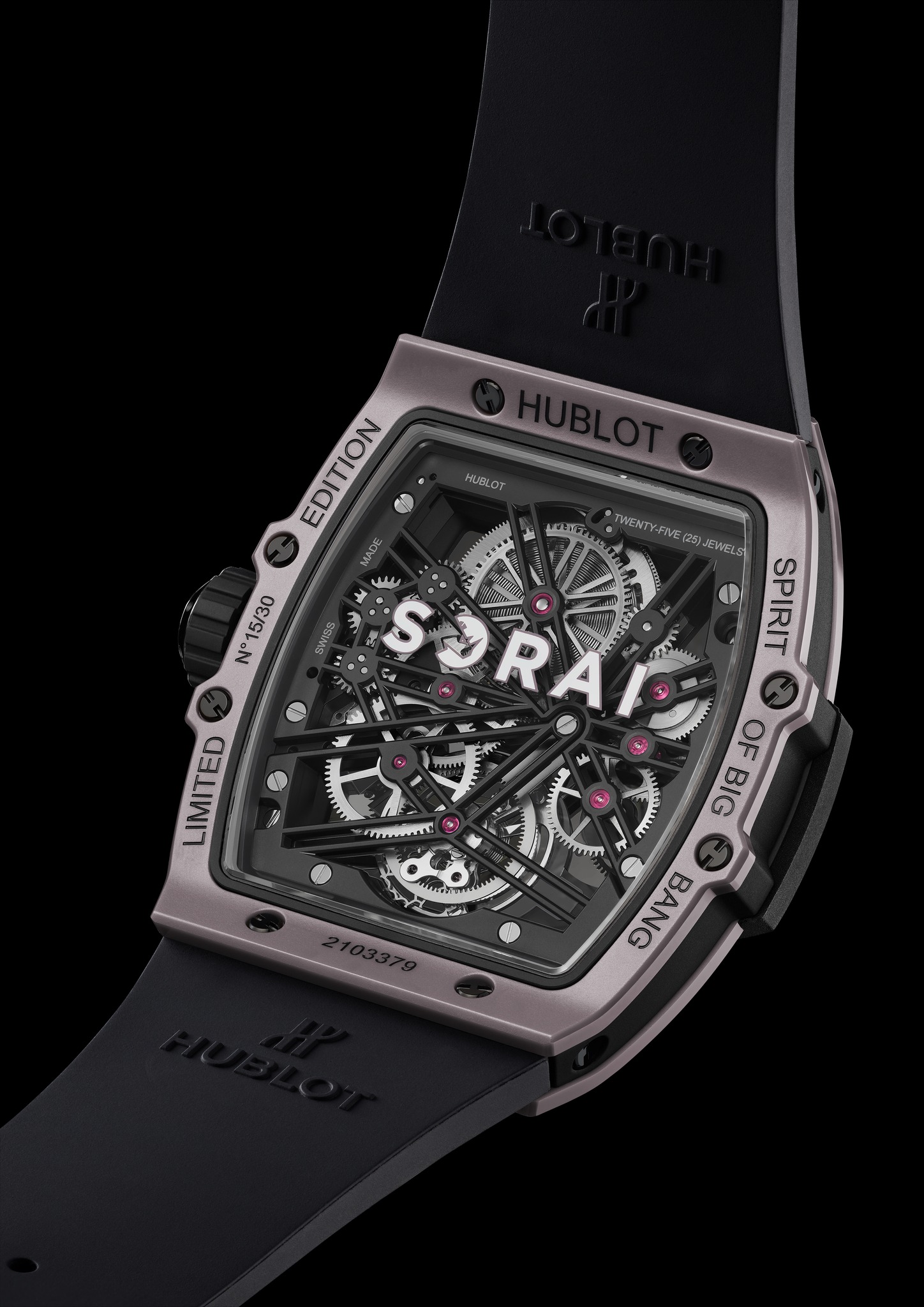 Hublot Spirit of Big Bang Tourbillon 5-Day Power Reserve SORAI, apoya a la conservación de los rinocerontes