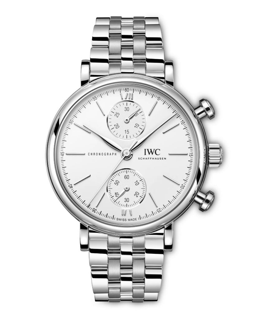 IWC Schaffhausen Portofino Cronógrafo 39 mm de acero inoxidable con brazalete integrado