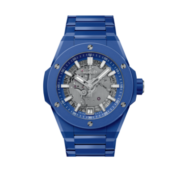 Integrated Time Only Blue Indigo Ceramic