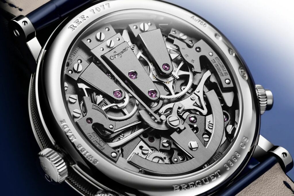 Breguet Tradition Chronographe Indépendant 7077 "se viste de traje y corbata azul"