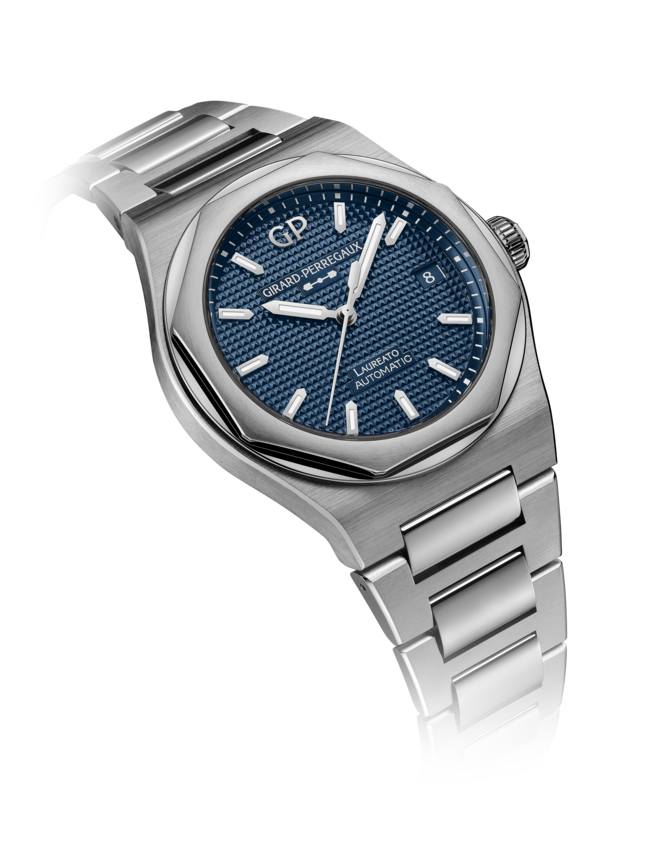 Girard-Perregaux Laureato 38mm Sage Green y Midnight Blue, para un look sport-chic perfecto