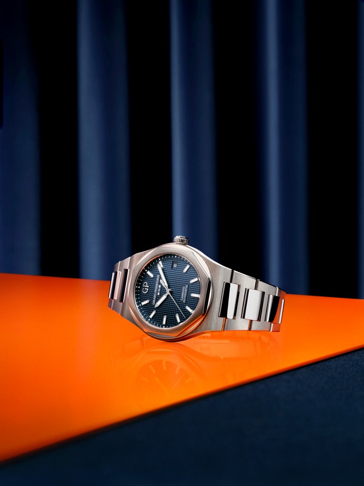 Girard-Perregaux Laureato 38mm Sage Green y Midnight Blue, para un look sport-chic perfecto