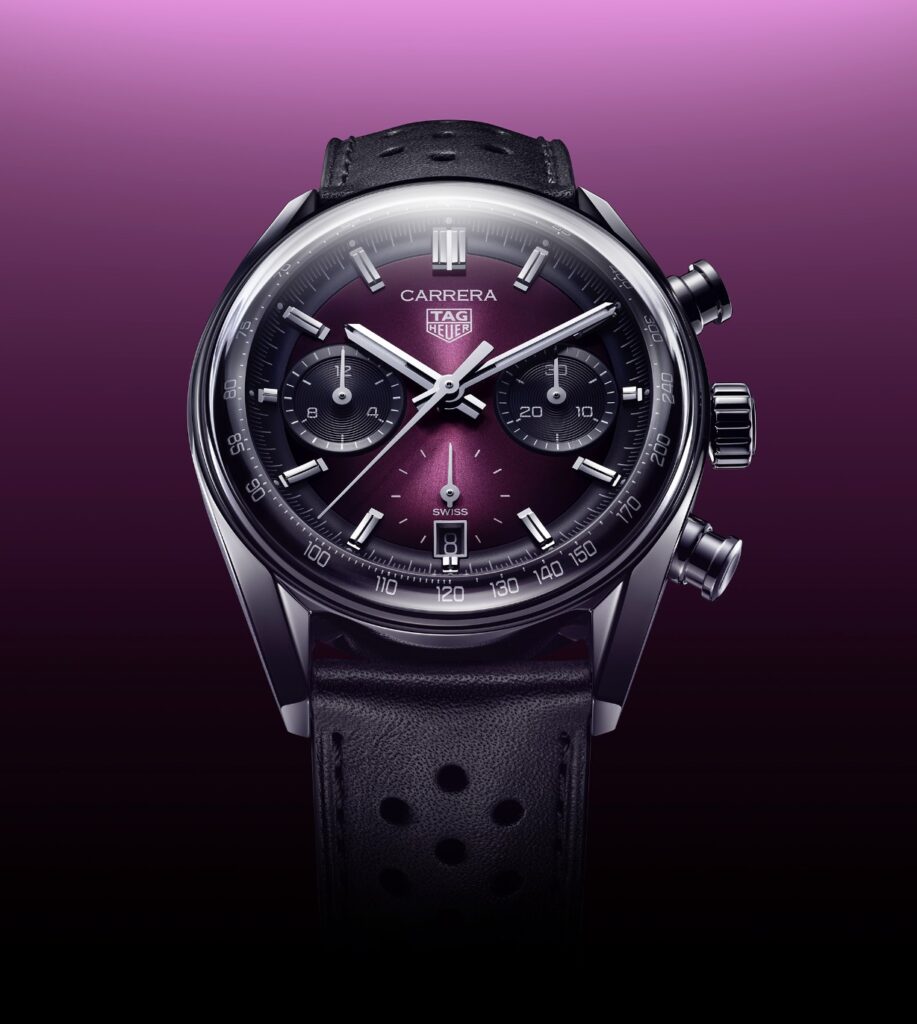 TAG Heuer Carrera se viste de Purple Reigns en LVMH Watch Week 2025