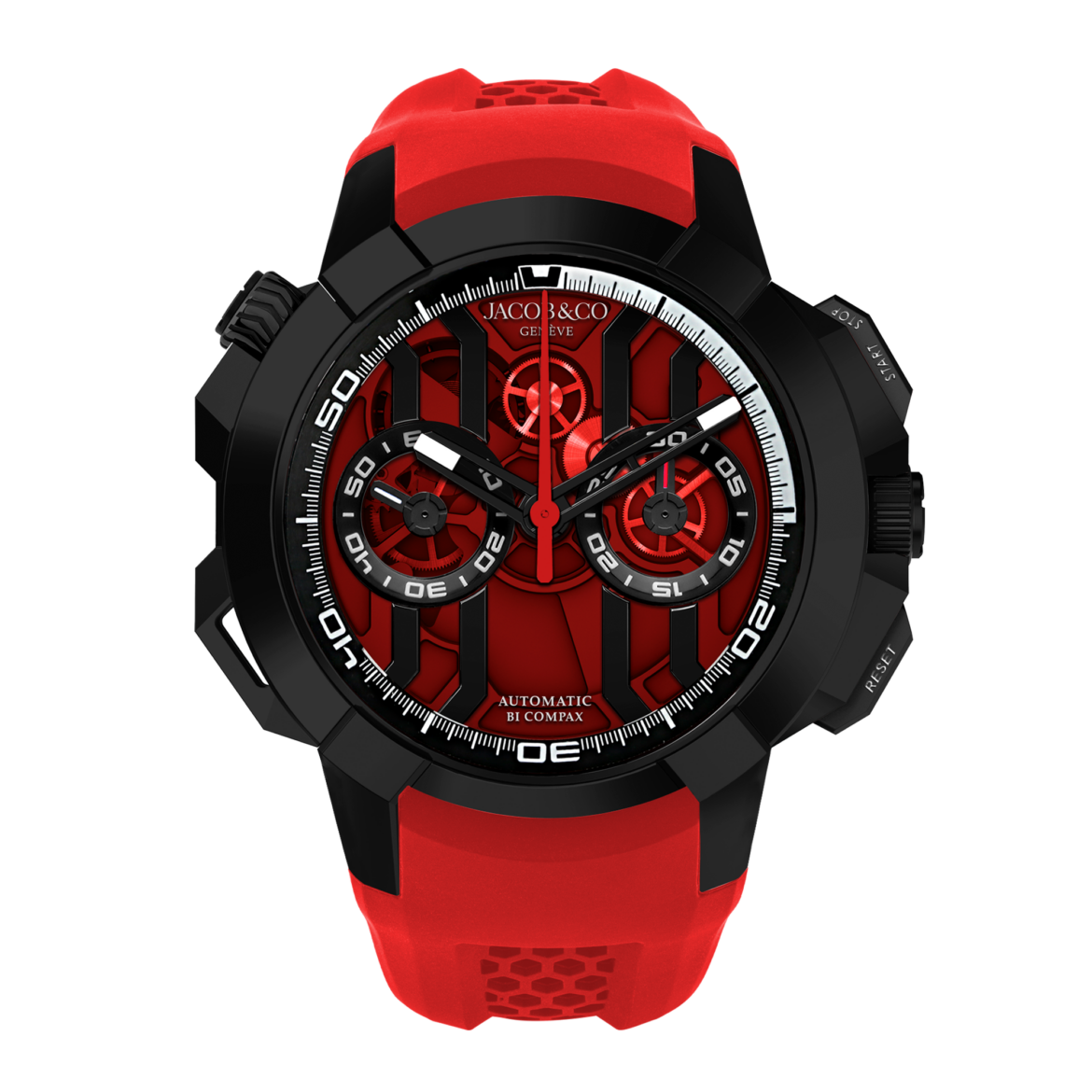 EPIC X CHRONO TITANIUM BLACK RED 47MM