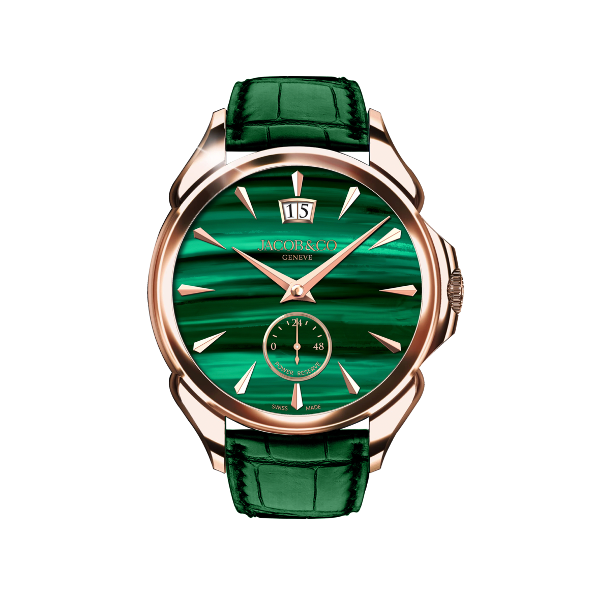 PALATIAL CLASSIC ROSE GOLD MALACHITE