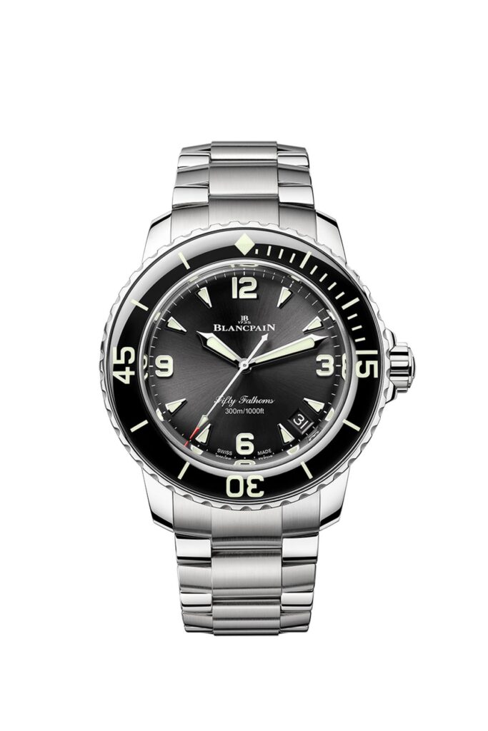 Blancpain Fifty Fathoms Automatique 42mm se presenta en acero inoxidable Blancpain Fifty Fathoms Automatique 42mm se presenta en acero inoxidable