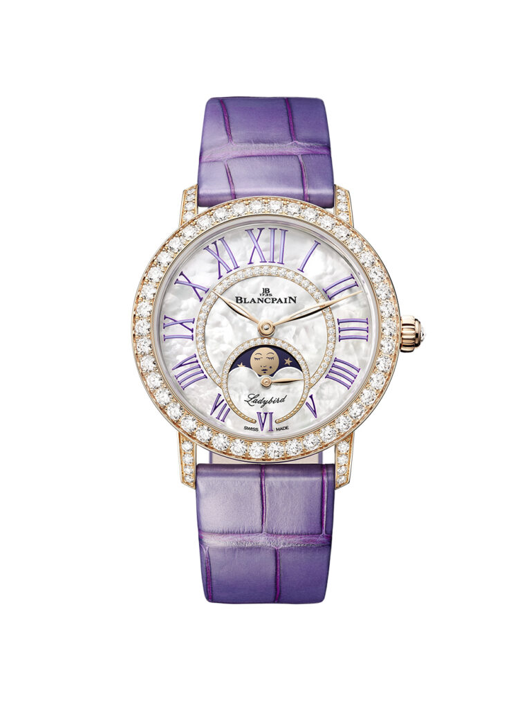 Blancpain Ladybird Colors se presenta en color púrpura real Blancpain Ladybird Colors se presenta en color púrpura real