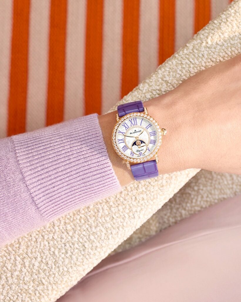 Blancpain Ladybird Colors se presenta en color púrpura real Blancpain Ladybird Colors se presenta en color púrpura real