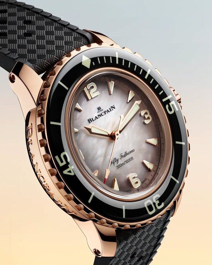 Por primera vez Blancpain presenta un Fifty Fathoms para mujer Por primera vez Blancpain presenta un Fifty Fathoms para mujer