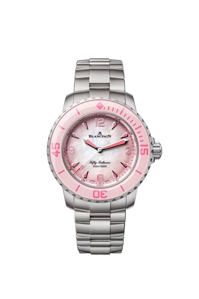 Por primera vez Blancpain presenta un Fifty Fathoms para mujer Por primera vez Blancpain presenta un Fifty Fathoms para mujer