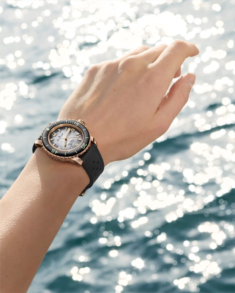 Por primera vez Blancpain presenta un Fifty Fathoms para mujer Por primera vez Blancpain presenta un Fifty Fathoms para mujer