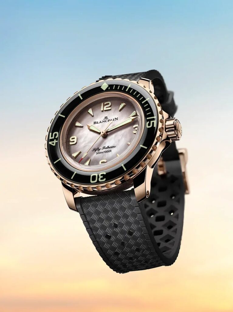 Por primera vez Blancpain presenta un Fifty Fathoms para mujer Por primera vez Blancpain presenta un Fifty Fathoms para mujer