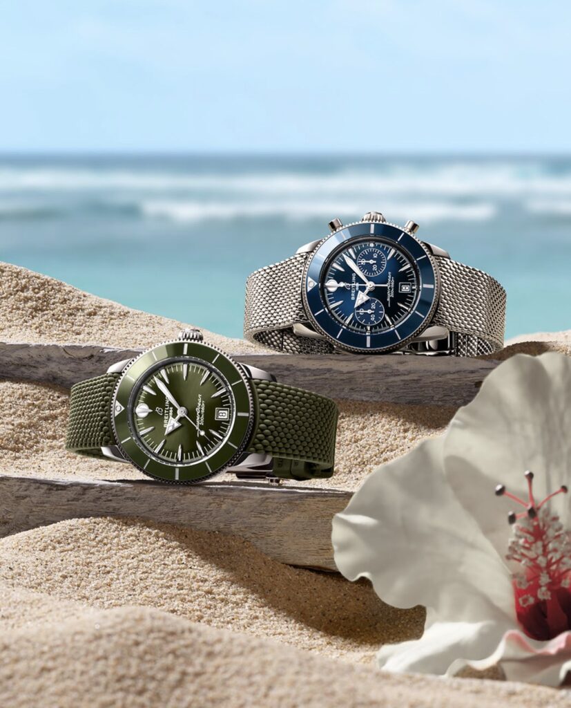 Breitling Superocean Heritage rinde homenaje a la libertad de la playa y el surf Breitling Superocean Heritage rinde homenaje a la libertad de la playa y el surf