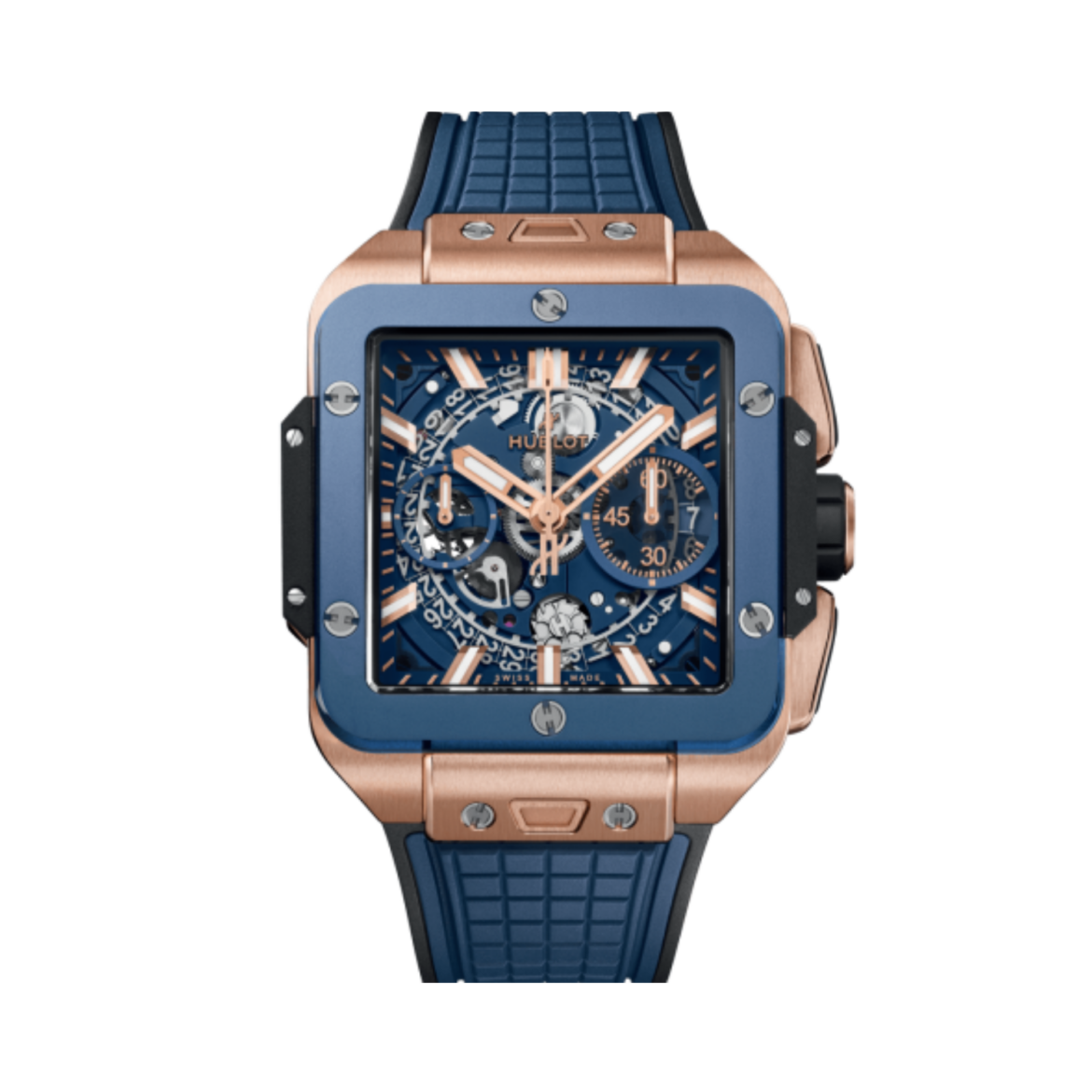 Square Bang Unico King Gold Blue Ceramic