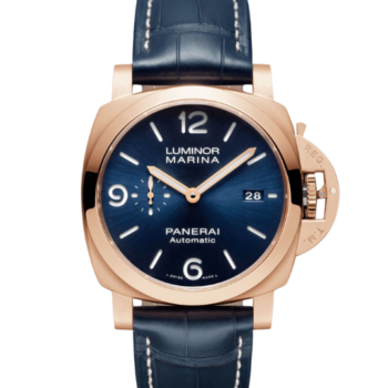 Luminor Marina Goldtech Sole Blu