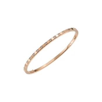 Ice Cube Pulsera rígida, oro amarillo ético