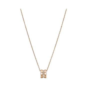 Ice Cube Colgante, oro rosa ético, diamantes
