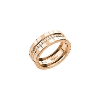 Ice Cube Anillo, oro rosa ético