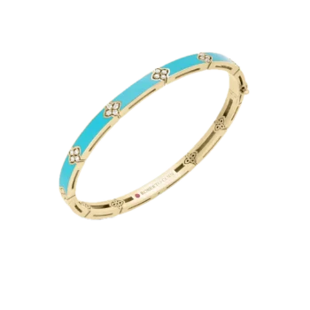 LOVE IN VERONA DIAMOND AND ENAMEL BANGLE