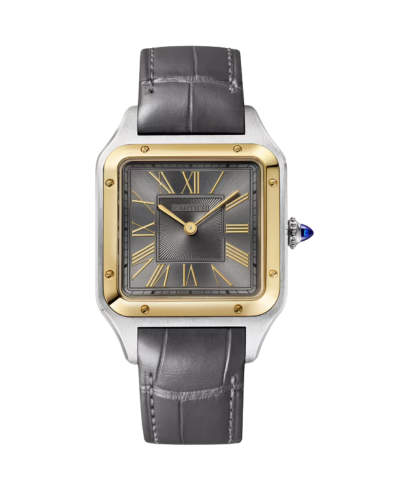 SANTOS DUMONT QTZ YG STL ALL GREY 43