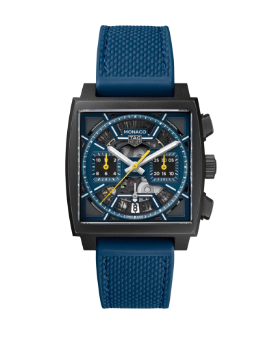 Tag Heuer TAG Heuer Monaco Chronograph MONACO CHR AUT DARK BLUE SKLT RUB BLU 39